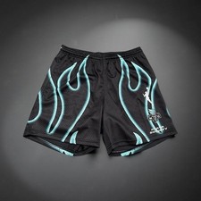 Playa Society New York Liberty Shorts Large Black Flame WNBA Basketball NWT
