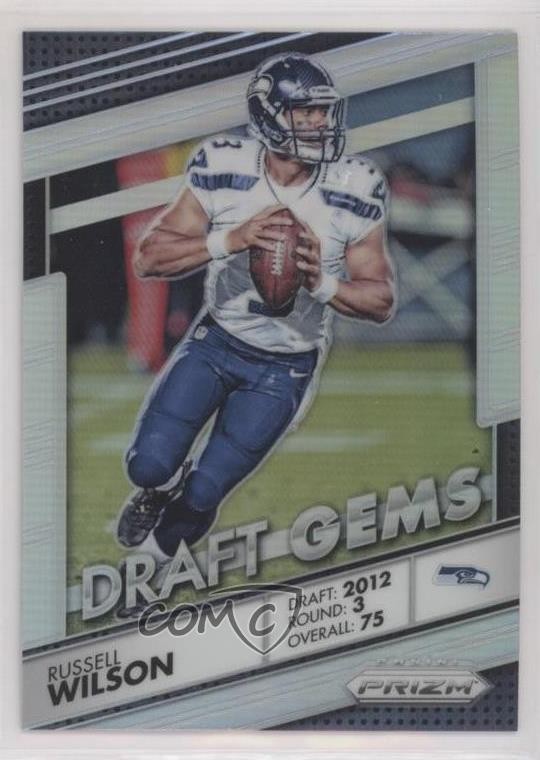 2016 Panini Prizm Draft Gems Silver Prizm Russell Wilson #10 w8t