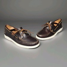 Scarpe da barca Velasca Gambaree uomo taglia 9 EU 42 pelle oliata marrone comode