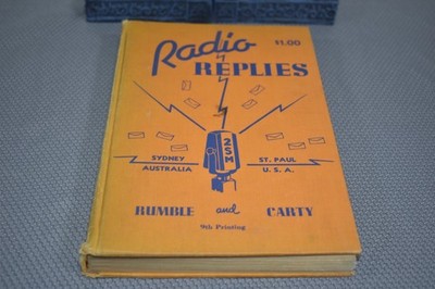 Radio Replies by Leslie Rumble/Charles Carty (1st Edition/9th Print, signed)