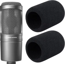 2-Pack Audio-Technica AT2020 Pop Filter, Windscreen for Microphones