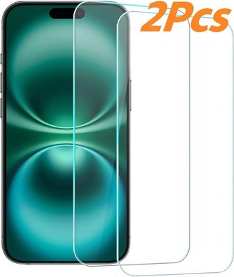 2Pcs Screen Protector Tempered Glass Film Cover for iPhone 16/Plus/Pro/Pro max
