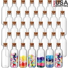 Plastic Sand Art Bottles W/ Cork 50 Pack Craft Containers DIY Projects New