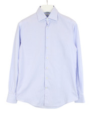 SUITSUPPLY Custom Made Slim Fit Formal Shirt Men's 37 / 14 1/2 Pinstriped Spread
