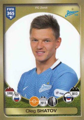Panini Sticker Fifa 365 2017 No. 431 Oleg Shatov FC Zenit St. Petersburg Image