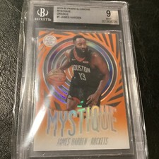 2019-20 Panini Illusions Basketball James Harden Mystique Orange #1 BGS 9 Mint