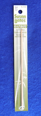 6'' Crochet Hook Bamboo Susan Bates #13106 E-4 (3.5mm) Coats & Clark