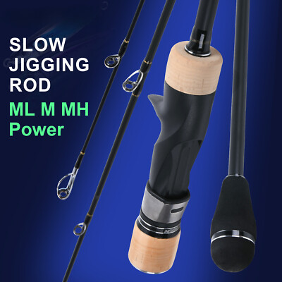 Slow Jigging Fishing Rod Solid Top Tip Spinning Casting Rods Power  Boat Fishing