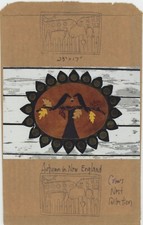 Crows Nest Collection Autumn in New England Folk Art Applique Penny Rug Pattern