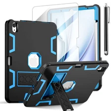 For iPad Air 11-inch(M2) 2024 Case Heavy Duty Shockproof Stand Screen Protector
