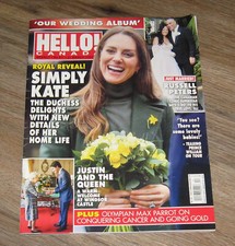 Hello Canada magazine Kate Middleton ANNA SHAY Russell Peters JUSTIN Trudeau