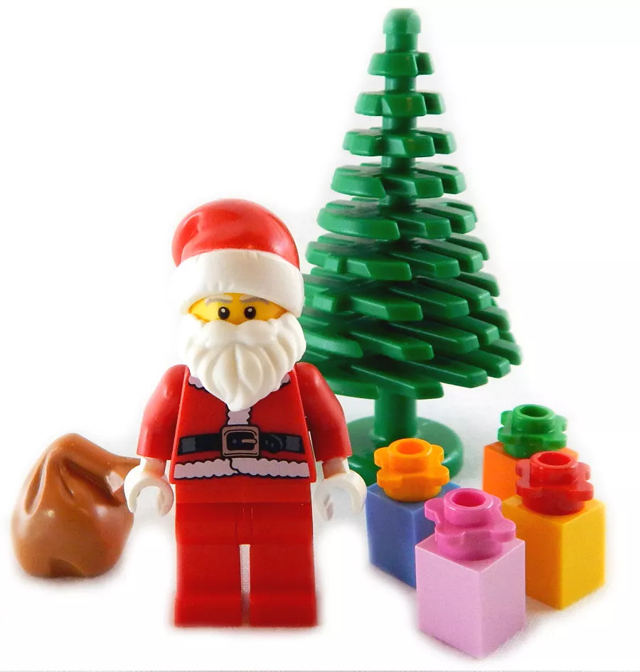 NEW LEGO SERIES 8 SANTA CLAUS MINIFIG, TREE & PRESENTS Christmas minifigure  8833