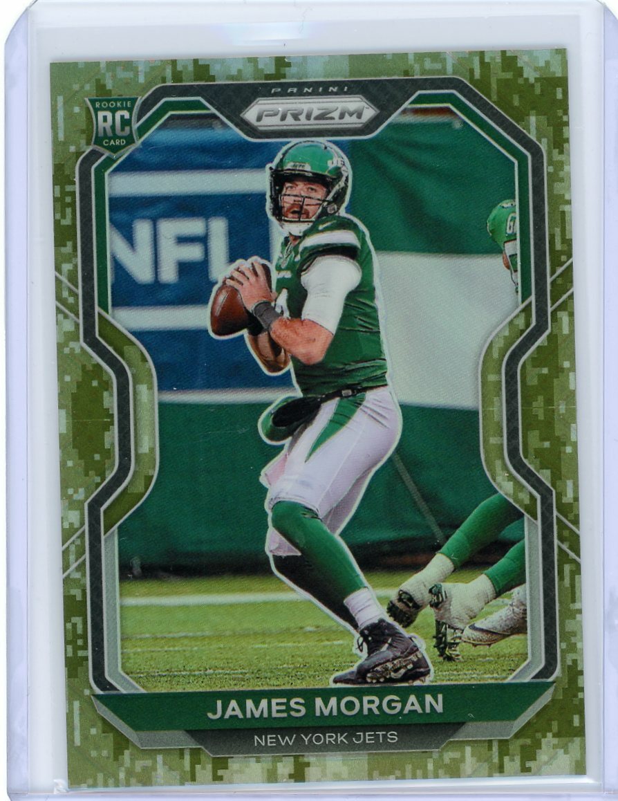 2020 Panini Prizm Football Camo Prizm Rookie #356 James Morgan #06/25