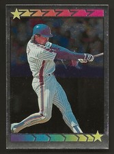 1989 Topps Foil Sticker #160 Gary Carter / #40 Bobby Bonilla Super Star