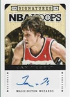 2013-14 NBA Hoops Signatures Jan Vesely #42 Auto Basketball