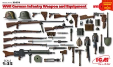 ICM 35678 - 1/35 German Infantry Weapon and Equipment, WWI, plastic model kit