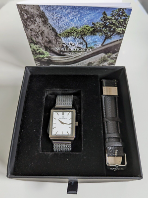 New Waldor Co Conceptual 37 Antibes Mens Watch Stainless Steel Case  Strap