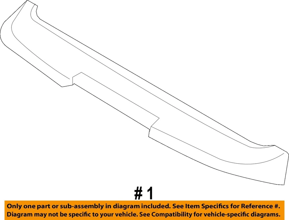 Alerón trasero usado se adapta a: Hyundai Santa fe opt 8721B1 2010 grado trasero A Foto 4 de 4