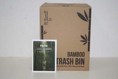 Kazai Bamboo Trash Bin 3 Liter Müllbehälter Neu inkl. Rechnung MwSt