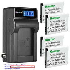 Kastar Battery LCD Wall Charger for Original Panasonic Genuine DMW-BCN10 BCN10GK