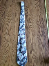 Steven Harris All Over Print Baseball Men's Necktie Vintage In Excellent Cond.