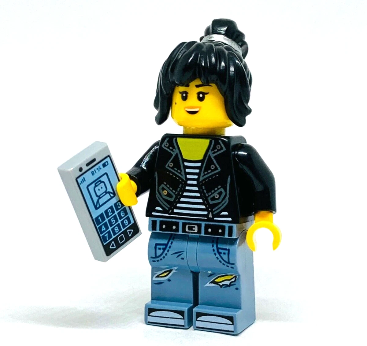 LEGO Nya Minifigure Leather Jacket and Jeans High School Outfit