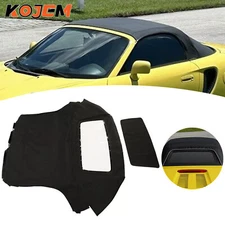 For Toyota MR2 2000-2007 Convertible Soft Top - Black Sailcloth - Plastic Window