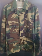 GENUINE ISSUE NWOT US Military Army Jacket Small Regular Camo BDU Summer Weight
