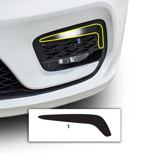Fits Chrysler Pacifica 2021-2026 Front Bezels Chrome Delete Decal Blackout Vinyl - Bild 6 von 7