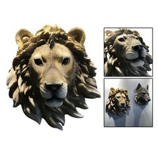 Tier Kopf Wand Skulptur Montiert Ornament Harz Statue Hängen Kunst Décor！