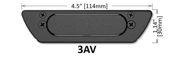Звукосниматель для акустической гитары Bartolini 3AV - Изображение 3 из 3