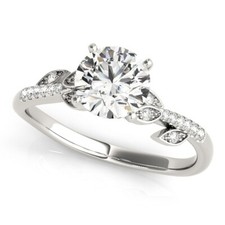 1.25 Ct Certified Moissanite Anniversary Bridal Ring Solid 950 Platinum Size 9.5