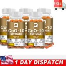 CoQ-10 200mg 120-600 Softgels Coq10 Co Q10 Coenzyme Heart Support