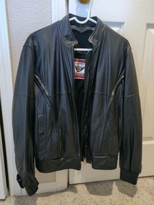 First Gear Ladies leather Motorcycle Jacket Sz Large | eBay
