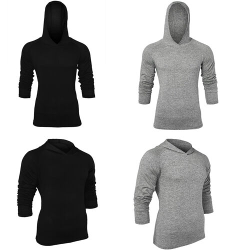 New Men Hooded Sweatshirt Pullover Sport Tops Long Sleeve Hoodies T-Shirts S-3XL - Picture 4 of 14