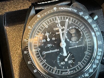 OMEGA x Swatch MISSION TO THE MOONPHASE SO33B700 W/Box Tested