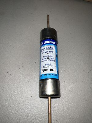 Littelfuse Flnr100 Fuse, Time Delay, 100A, 250Vac, 125Vdc, 5-7/8'' (Lot Of 2)