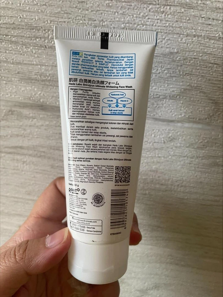 🔥[MEJOR OFERTA]🔥Hada Labo Ultimate Jabón Facial Blanco 50g + Extracto Blanco Arbutina Foto 4 de 4