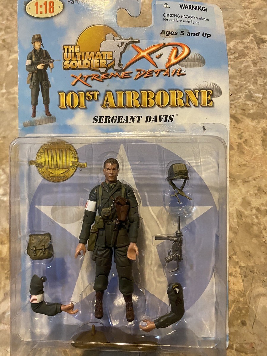 ULTIMATE SOLDIER XD WWII 101st AIRBORNE SERGEANT DAVIS 1:18 SCALE