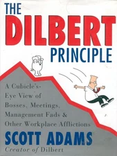 The Dilbert Principle Cubicle's Eye View of Bosses Scott Adams Book HC DJ 1st ed