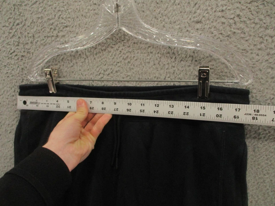 Calça de moletom Air Jordan cônica preta caimento solto cordão masculina tamanho XL X-grande - Imagem 4 de 4