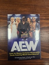 2025 Upper Deck AEW  Factory Sealed 4 Pack Blaster Box 48 Cards Factory Sealed