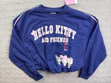 Hello Kitty And Friends Sweatshirt Women XS Blue Kuromi My Melody Fleece Bubble