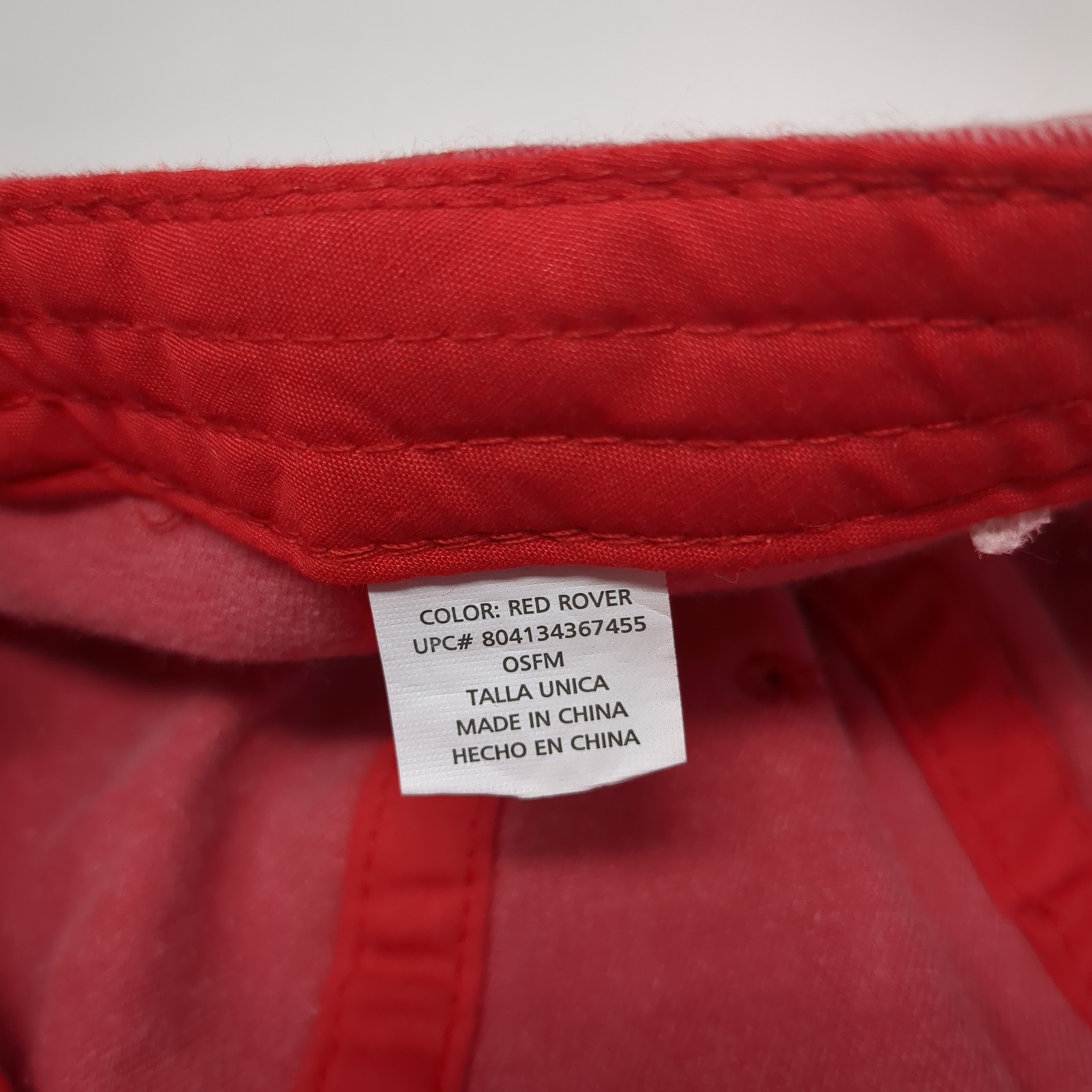 Unbranded Strapback Hat Solid Red Rover Adjustabl… - image 8