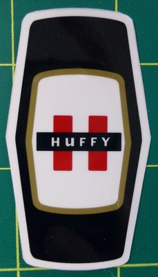 1960's Huffy 20'' muscle/banana bicycle headbadge decal sticker