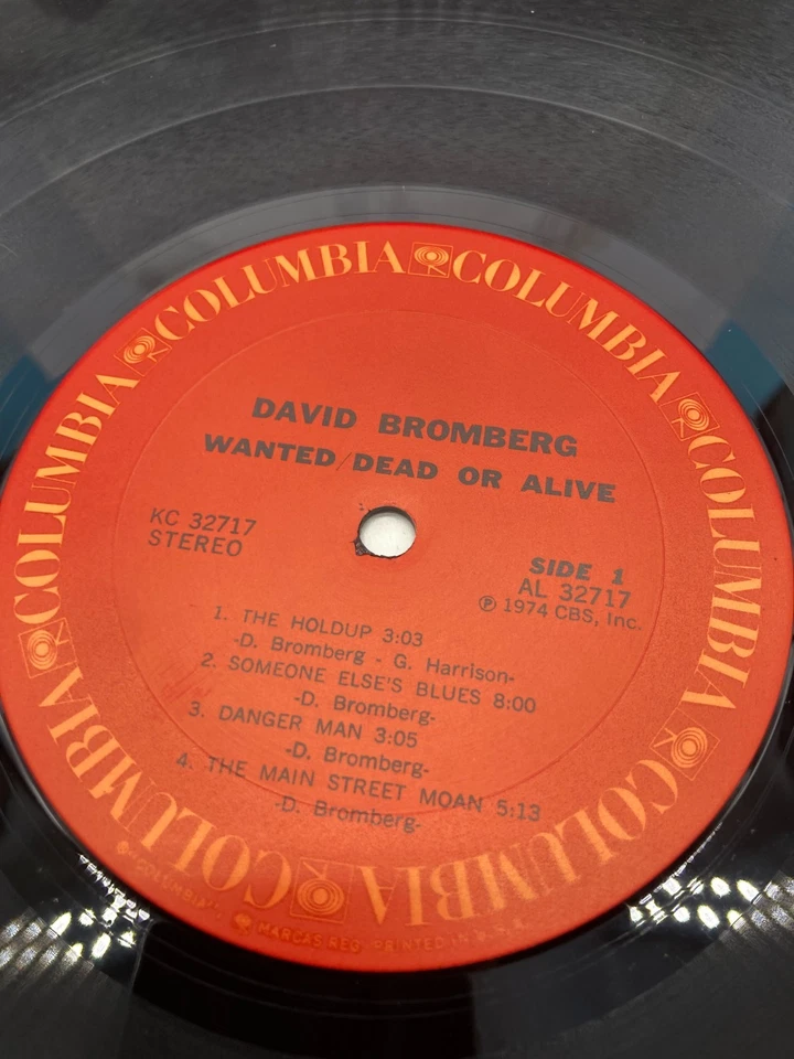 David Bromberg Wanted Dead Or Alive Vintage Vinyl LP 1974 Columbia KC-32717 - Image 2 of 4