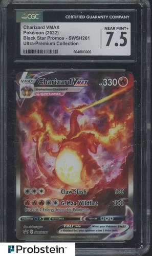 2022 Pokemon Black Star Promos SWSH261 Charizard Vmax UPC CGC 7.5