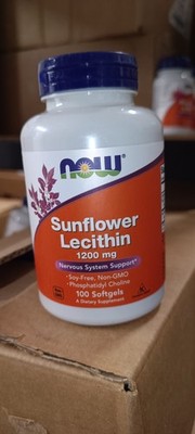 NOW Foods SunFlower Lecithin 1.200 mg 200 Weichkapseln, zellulär & nervös