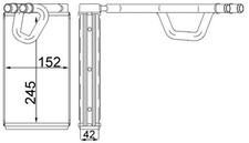 MAHLE WÄRMETAUSCHER HEIZUNGSKÜHLER passend für NISSAN MURANO NAVARA PATHFINDER