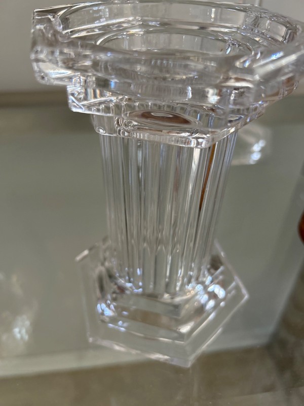 Marquis by Waterford  Crystal 6” Pillar Candle/Vase Holder Ireland